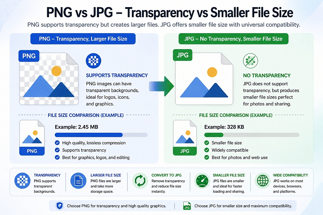 png vs jpg comparison infographic