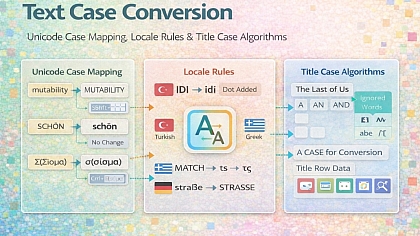 Text Case Conversion: Unicode Case Mapping, Locale Rules & Title Case Algorithms