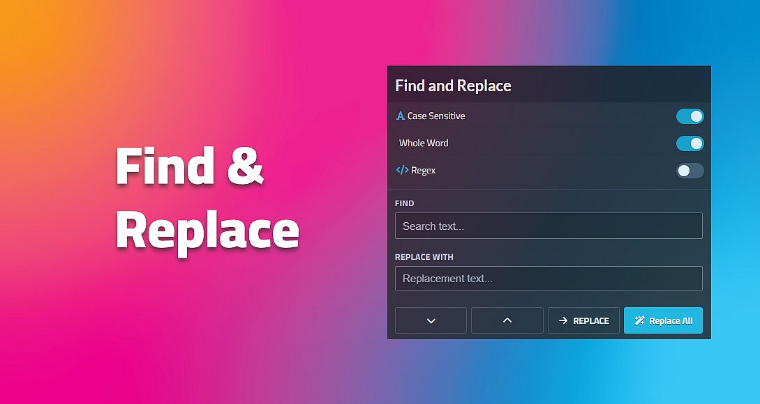 Find and Replace Tool