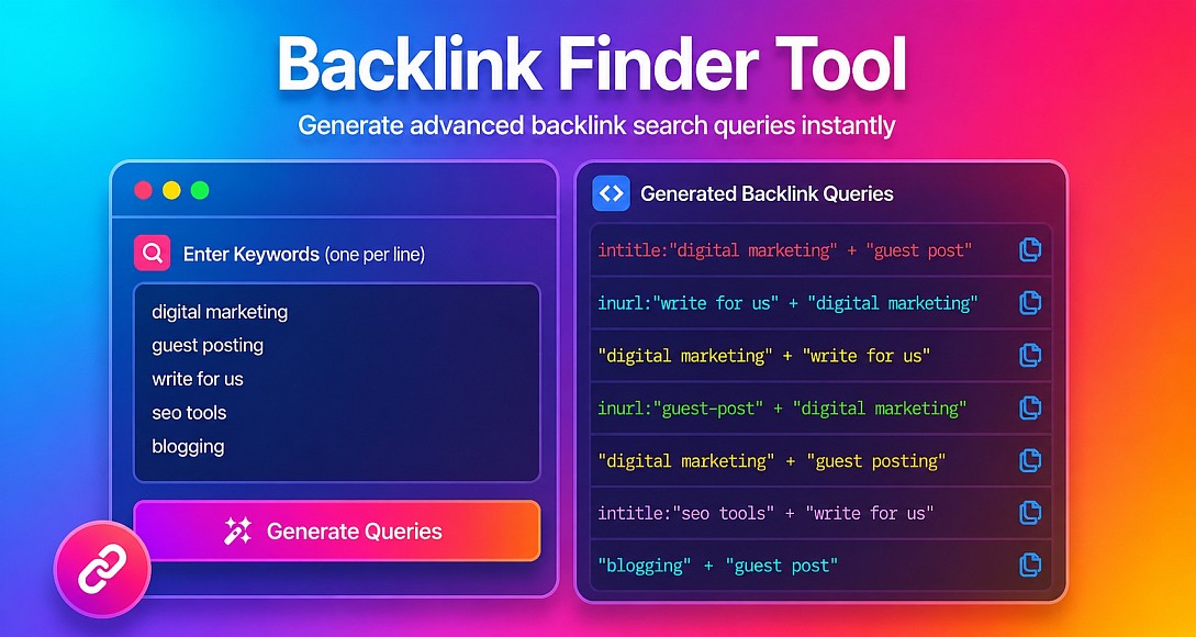 Free Backlink Finder Tool |  Find SEO Prospects