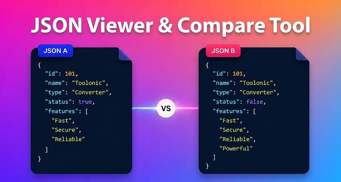 Pro JSON Viewer & Compare Tool