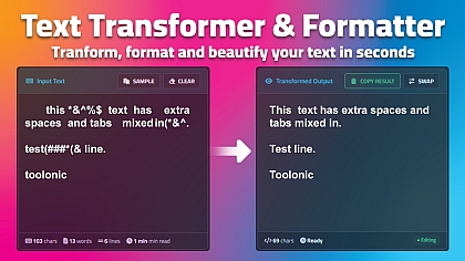 Text Transformer Pro | Online Case Converter & Text Cleaner