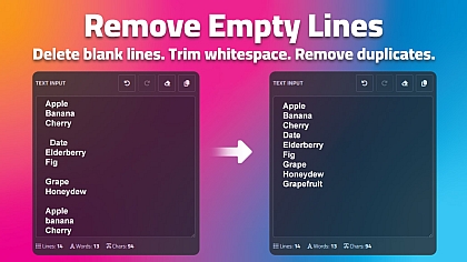 Remove Empty Lines Online | Delete Blank Lines & Clean Text