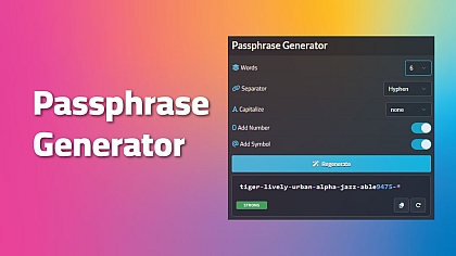 Passphrase Generator - Create Strong, Memorable Passwords