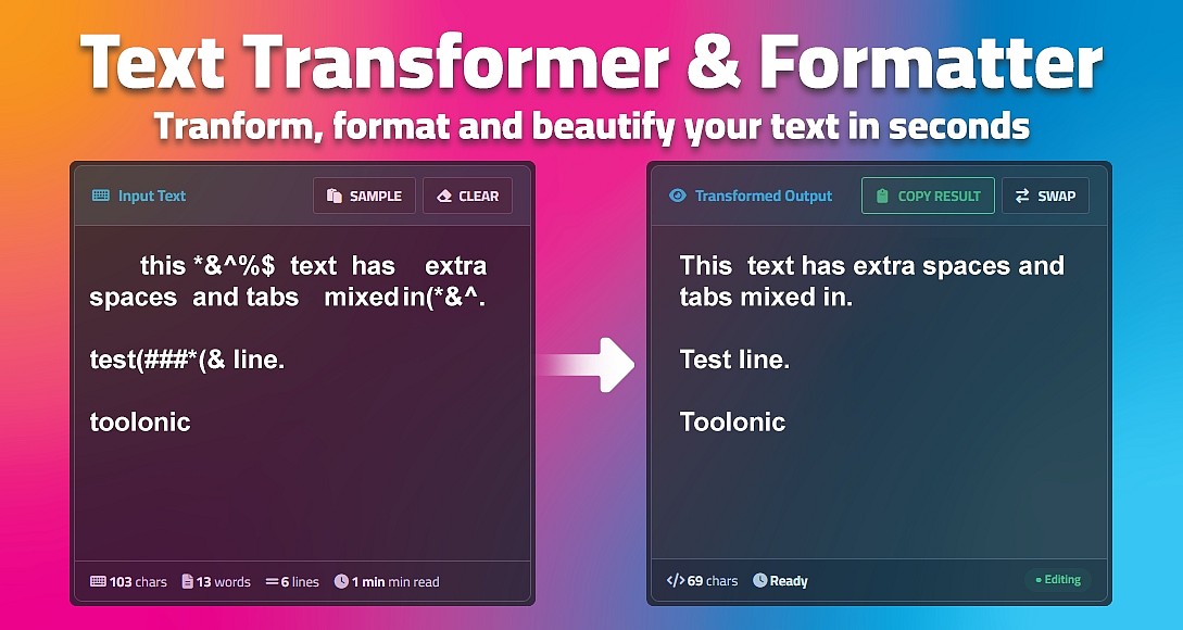 Text Transformer Pro | Online Case Converter & Text Cleaner